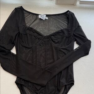 Princess Polly Black Bodysuit